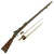 Original U.S. Springfield Trapdoor M1884 Rifle with Standard Ram Rod made in 1889 with Bayonet - Serial 437583 Original Items