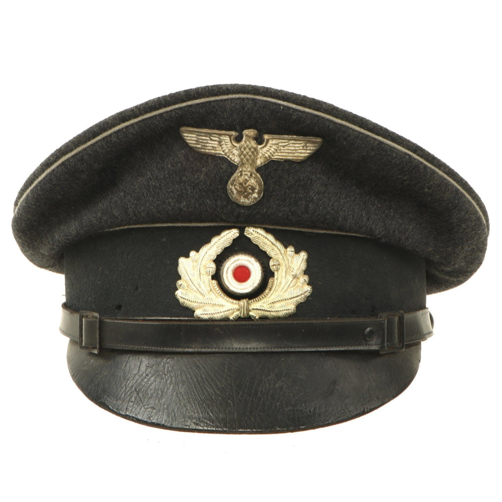 Original German WWII Early National Socialist State Veteran's Association EM - NCO Visor Cap - NSRKB Original Items