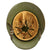 Original German WWII Heer Single Decal WWI Austrian M17 Reissued Helmet with 59cm Liner - Size 66 Shell Original Items
