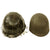 Original U.S. WWII McCord Front Seam Fixed Bale M1 Helmet with MSA Liner & Net Original Items