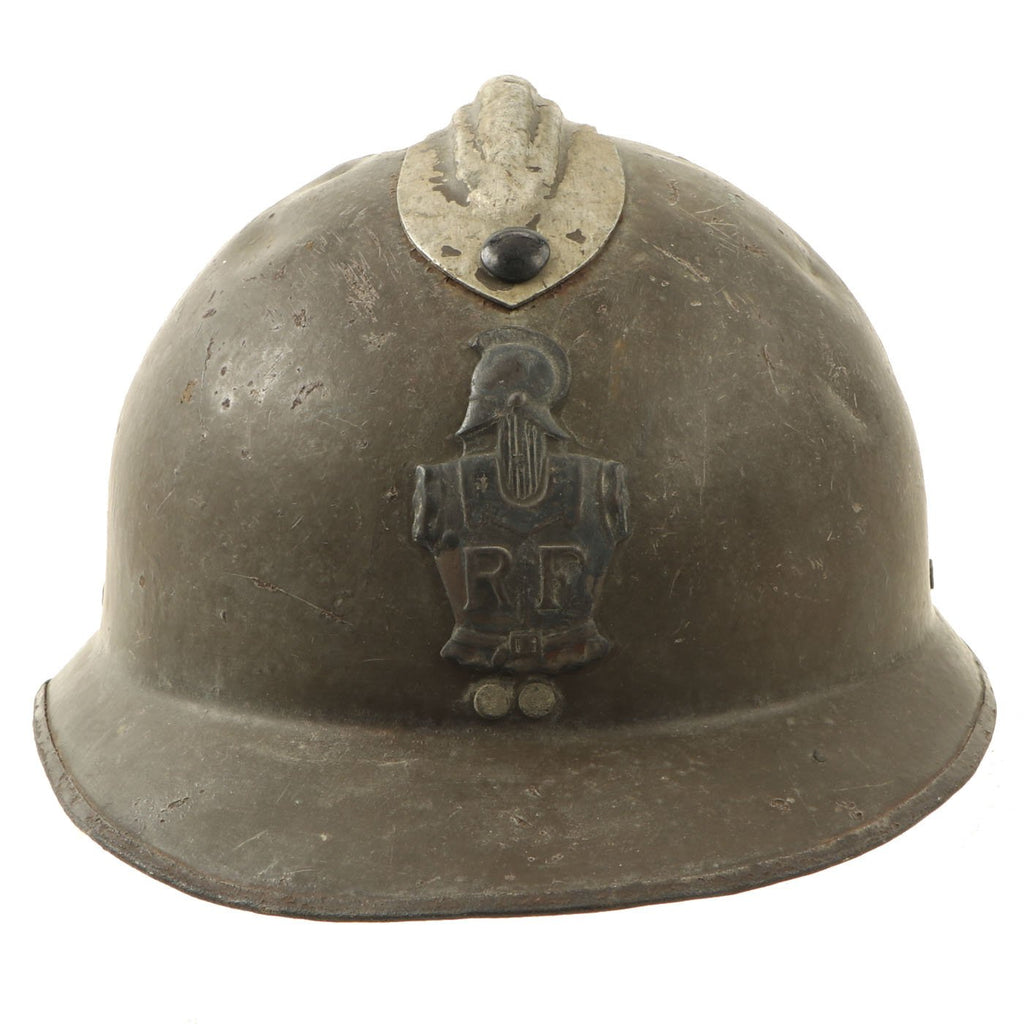 Original WWII French M1926 Adrian Combat Engineer Helmet Shell Original Items