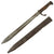 Original German WWI M1898/05 a/A Butcher Bayonet with Steel Scabbard by Mauser - Dated 1915 Original Items