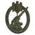 Original German WWII Heer Army Anti-Aircraft Flak Battle Badge by Lind & Meyer - Solid Back Original Items
