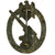 Original German WWII Heer Army Anti-Aircraft Flak Battle Badge by Lind & Meyer - Solid Back Original Items