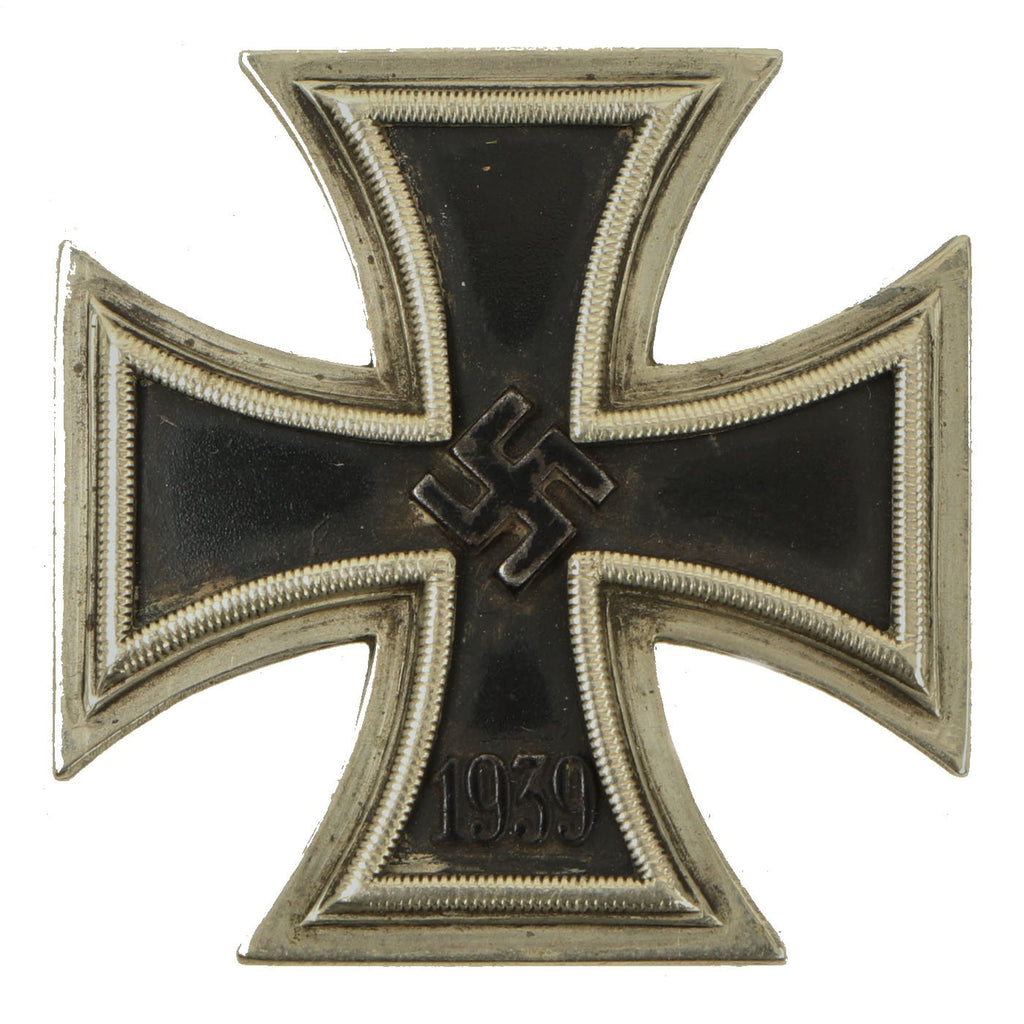 Original German WWII Early Iron Cross First Class 1939 with Vertical Pinback - EKI Original Items