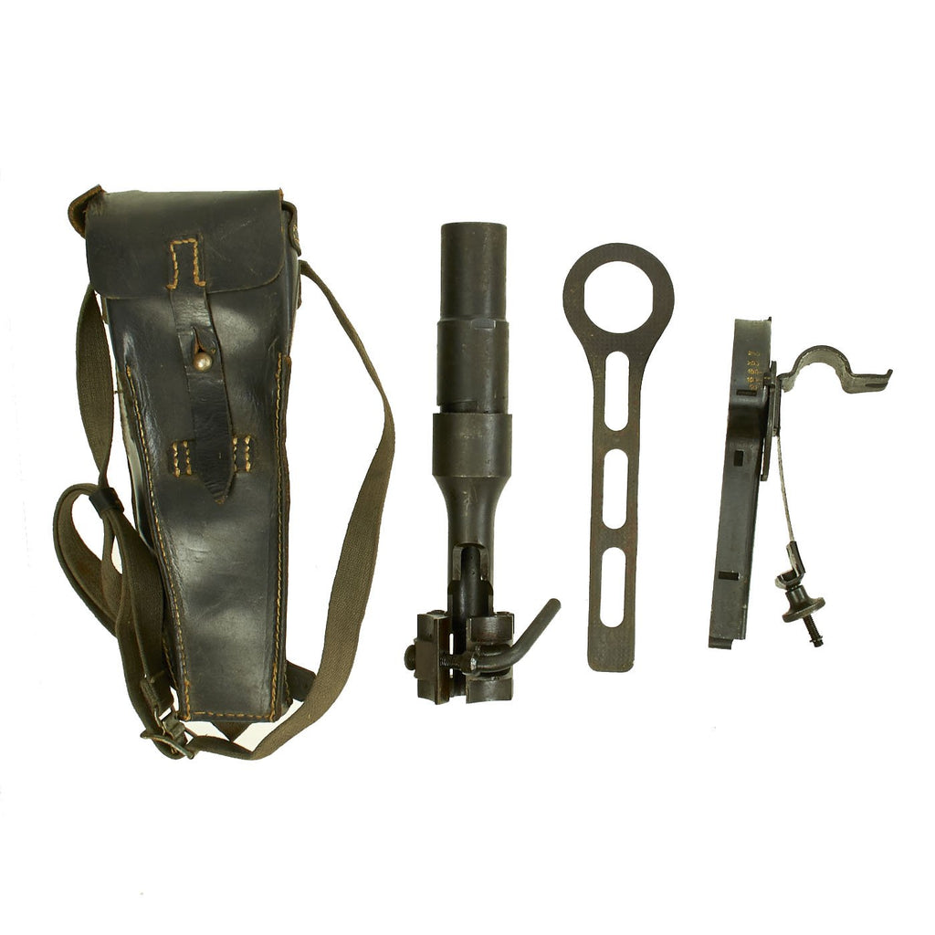 Original German WWII Mauser k98k Schießbecher Grenade Launcher Complete Set in Leather Case Original Items