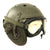 Original U.S. WWII Service Worn 2nd Type M38 Tanker Helmet by MSA with M-1944 Style Goggles Original Items