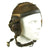 Original German WWII Luftwaffe LKpN101 Netzkopfhaube Summer Flying Helmet with Earphones & Throat Mic Original Items