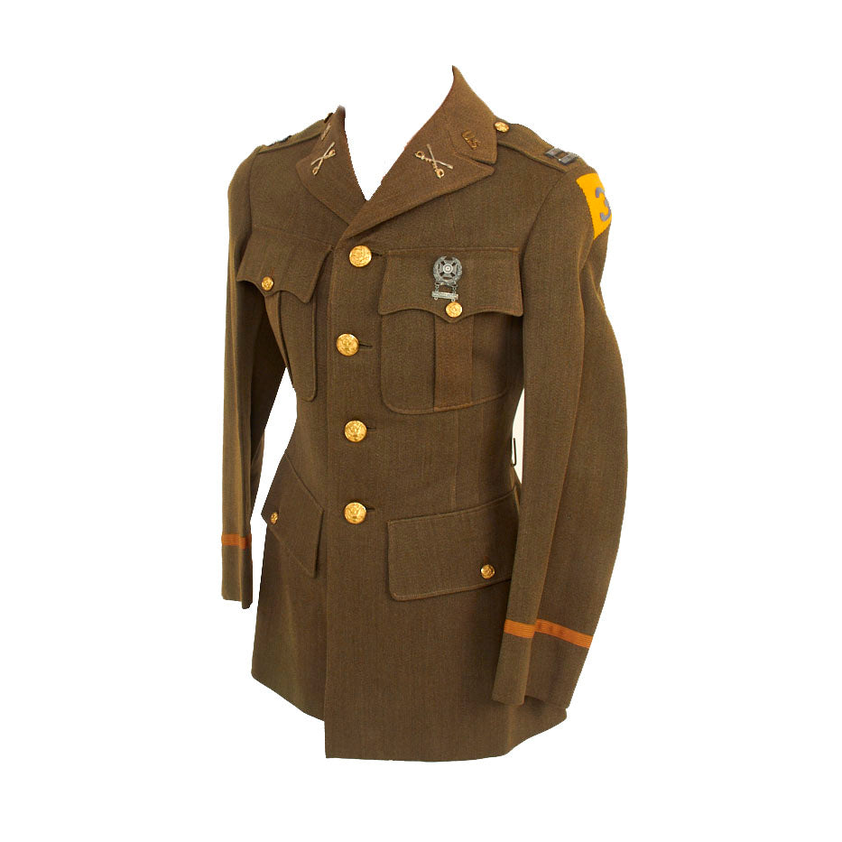 Original U.S. Pre-WWII Named 3rd Cavalry Division Officer’s Uniform Coat - Captain J.M. Shelton Original Items