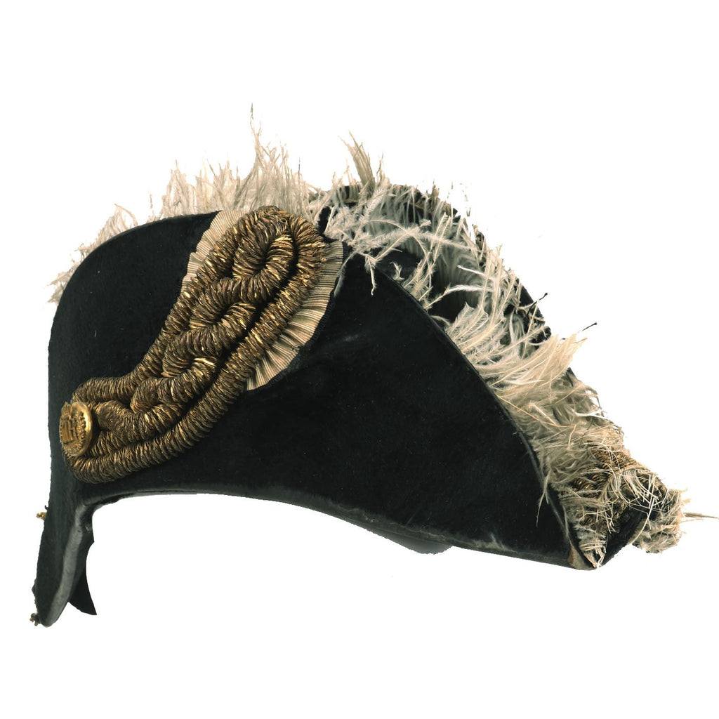 Original WWI Imperial German Officer Chapeau bras Bicorn Fore-and-Aft Hat by Borchert of Berlin Original Items