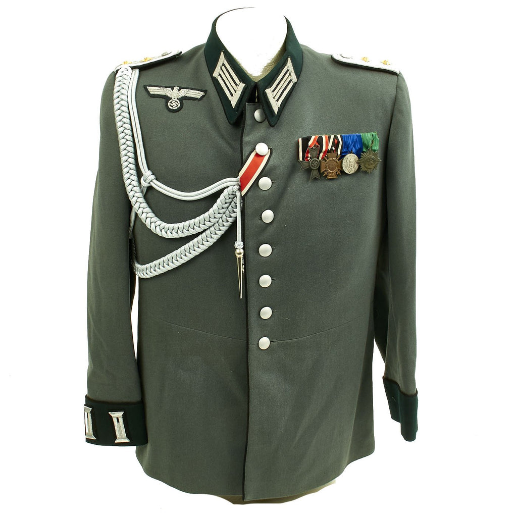 RARE WW2 GERMAN OFFICER PIONEER DRESS UNIFORM WITH MEDAL BAR Original Items