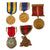 Original U.S. Pre-WWI - Post WWII Military / State Medals Lot - 5 Items Original Items
