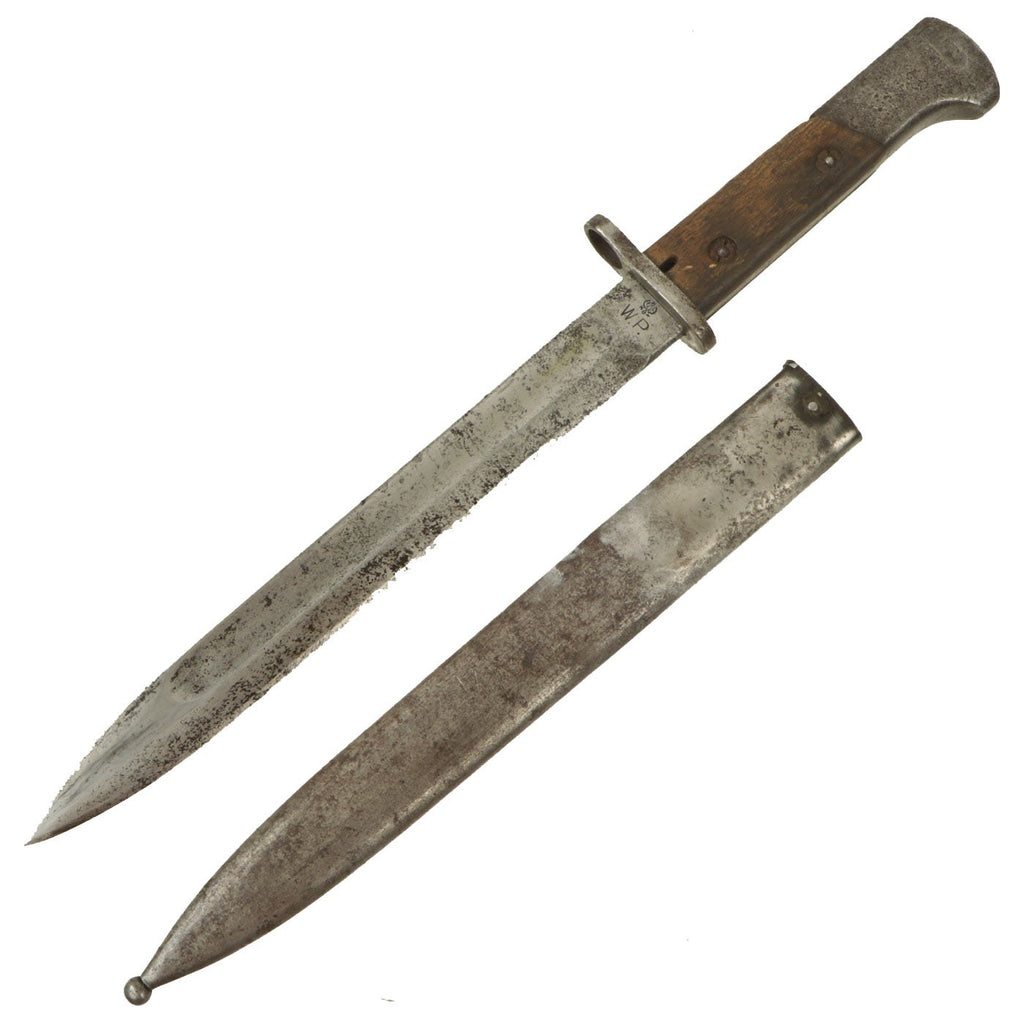 Original Pre-WWII Polish M1930 Mauser Bayonet by F.B. RADOM with Steel Scabbard Original Items
