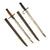 Original Set of Two WWII Japanese Type 30 Bayonets with Scabbards made by Tokyo Arsenal and Jinsen Arsenal Original Items