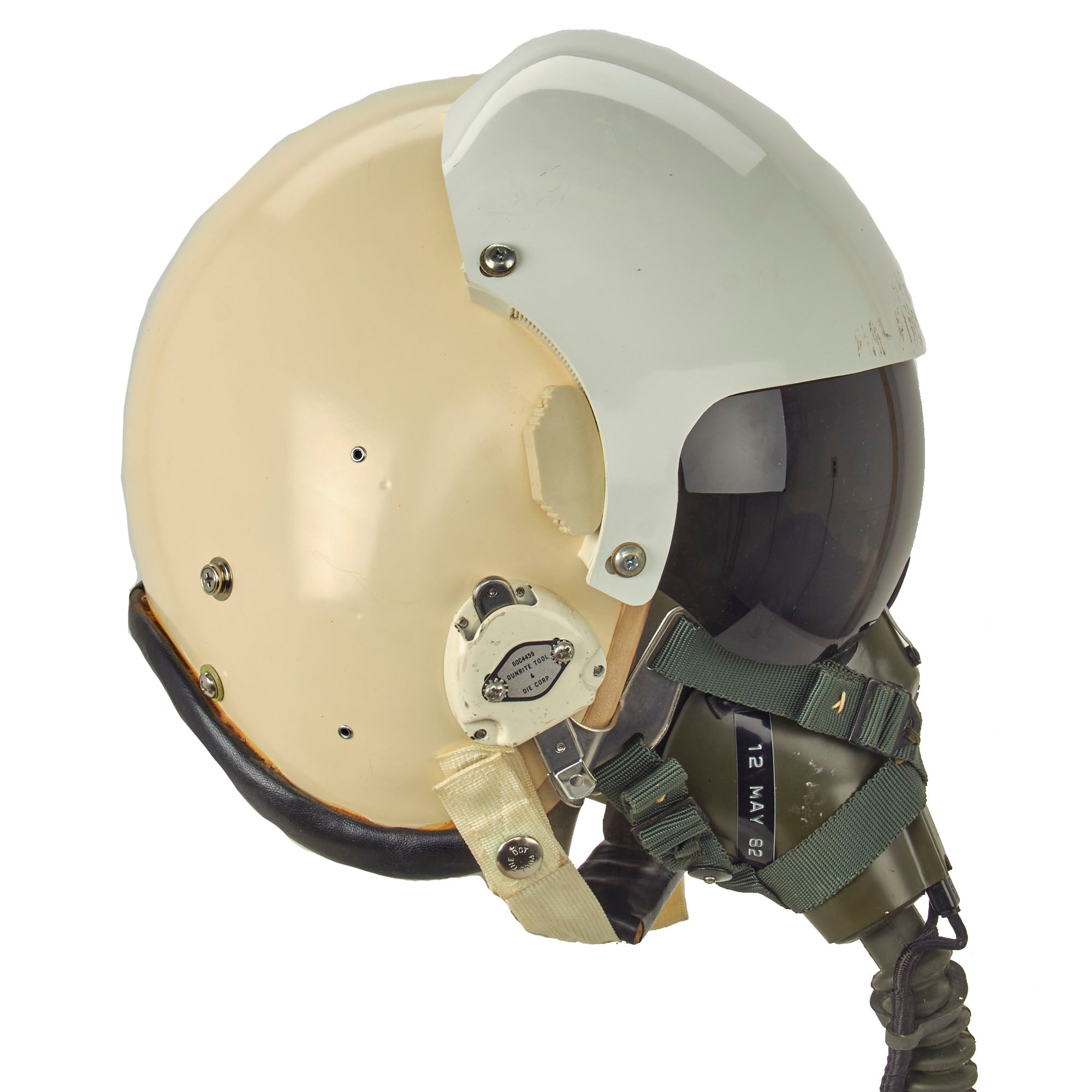 Original U.S. Cold War Era Named HGU-26/P Flight Helmet with Dual