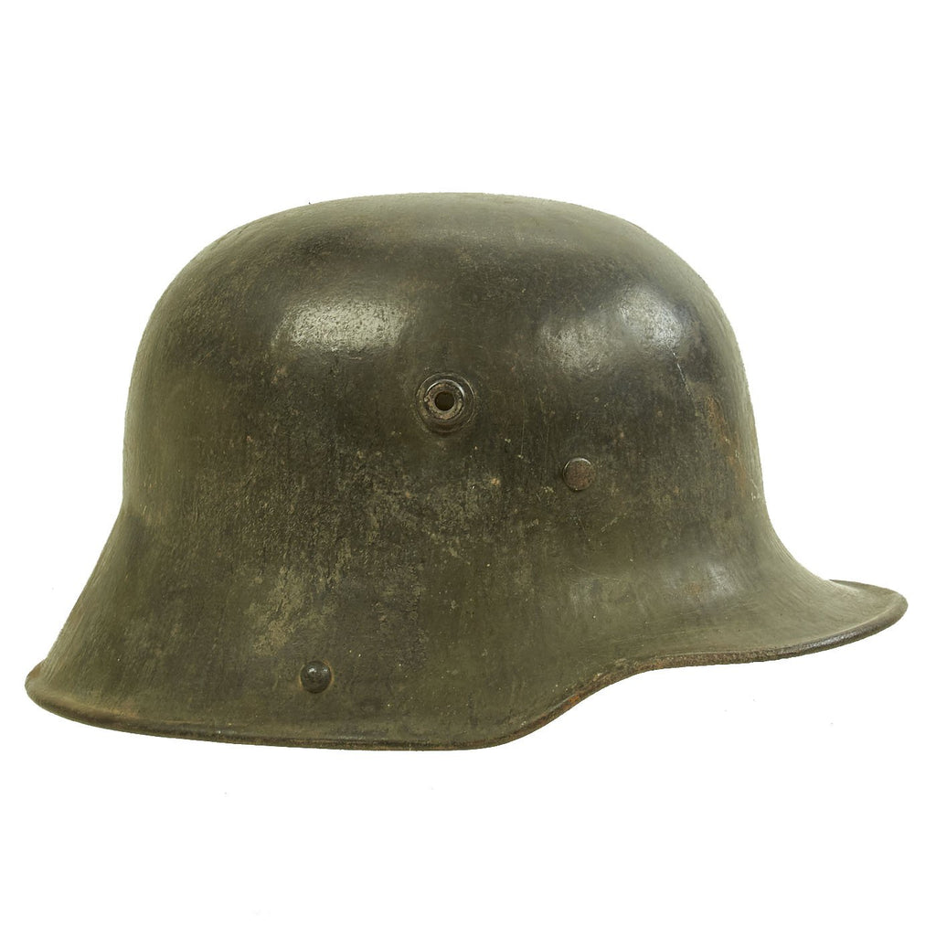 Original Imperial German WWI M16 Stahlhelm Helmet Shell with Partial Liner - marked B.F 64. Original Items