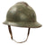 Original Mexican WWII French made M26 Adrian Helmet with Cavalry Badge - Missing Liner Original Items