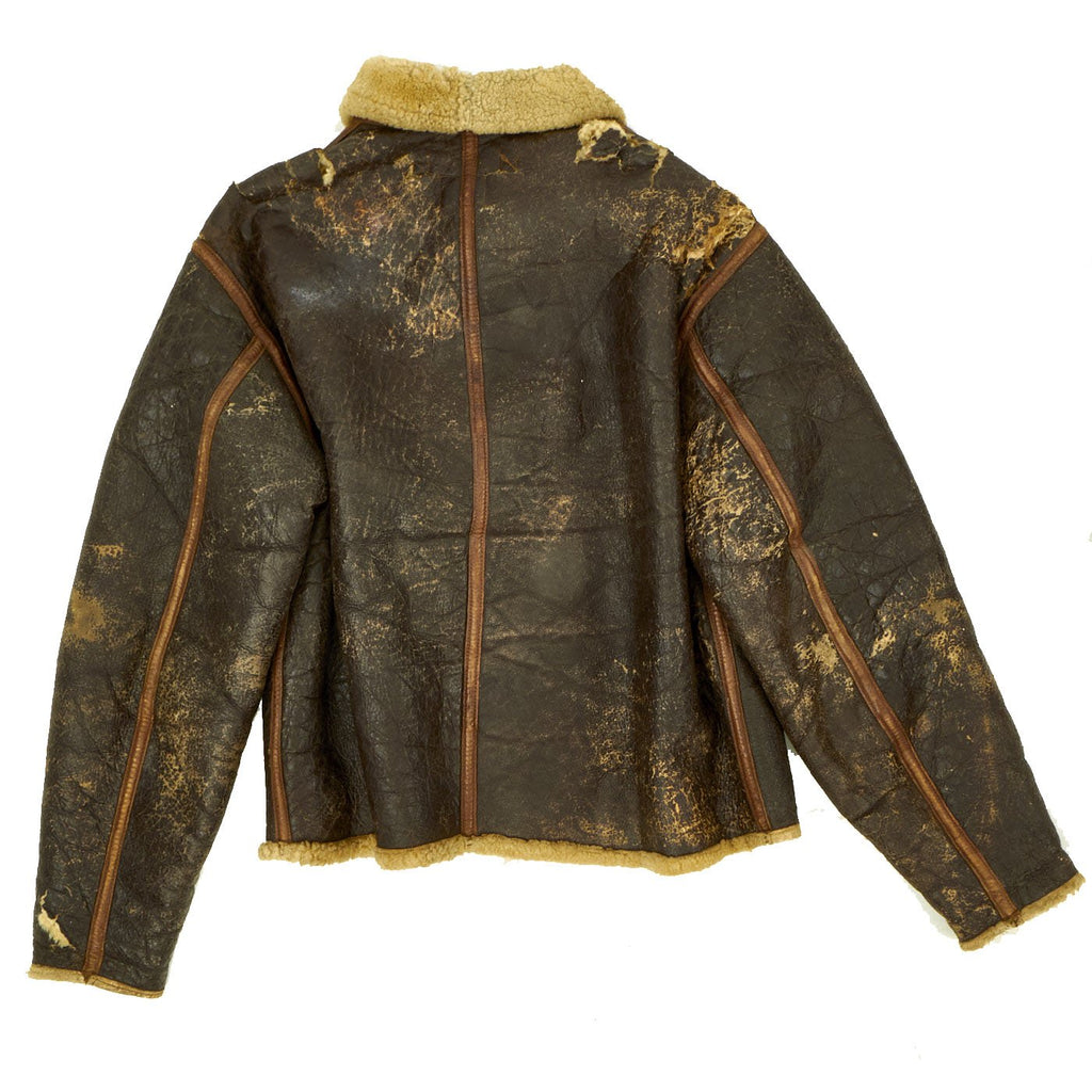 Original U.S. WWII Army Air Force D-1 Shearling Jacket with US Navy M ...