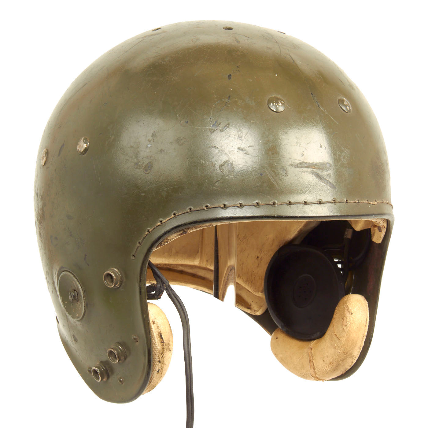 Original U.S. Korean War Era 1950s Tanker Football Helmet by MacGregor – International Military Antiques