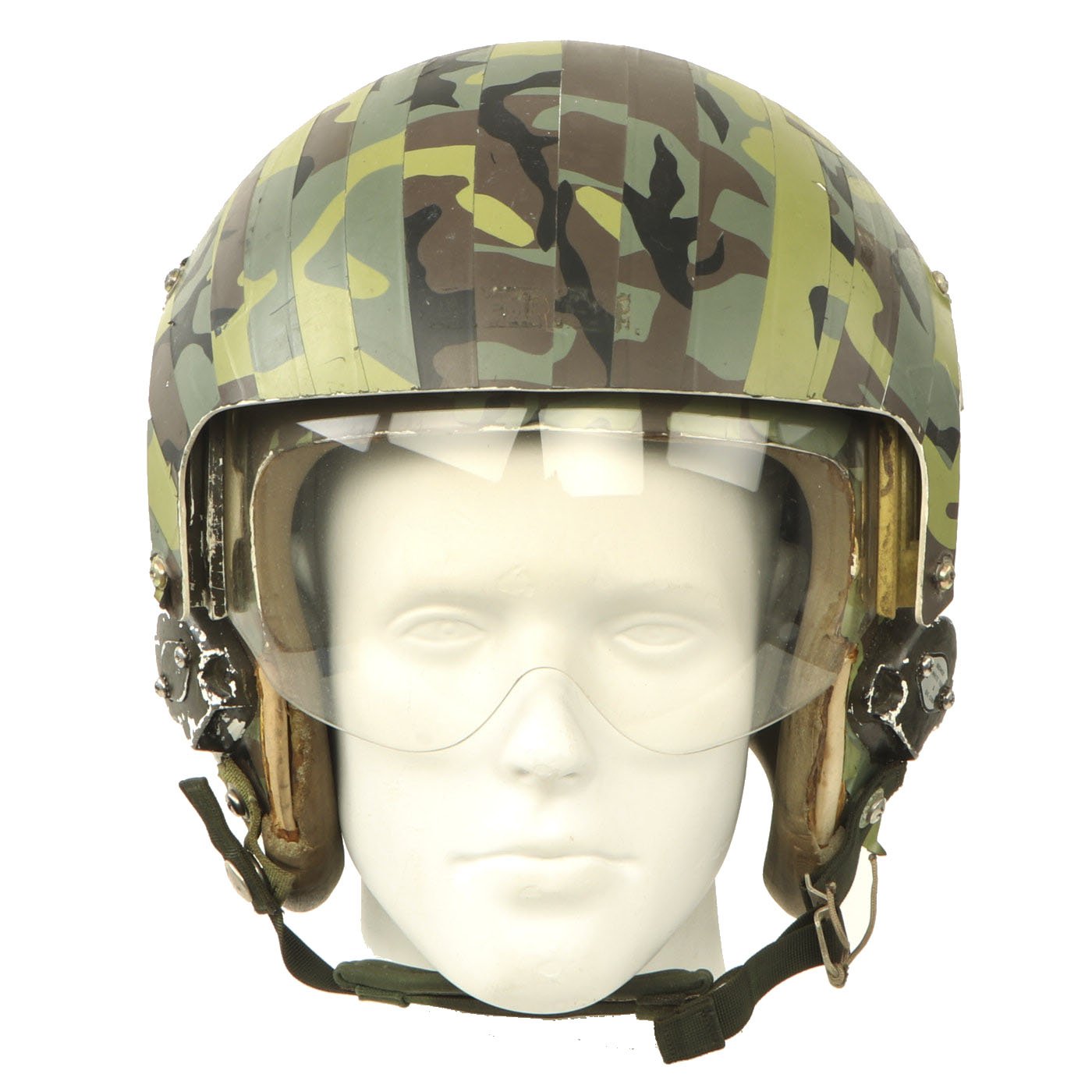 1980's motorcycle helmet Original U.S. 1980s Camouflage HGU-26/P Flight Helmet with Dual Visor – International Military Antiques