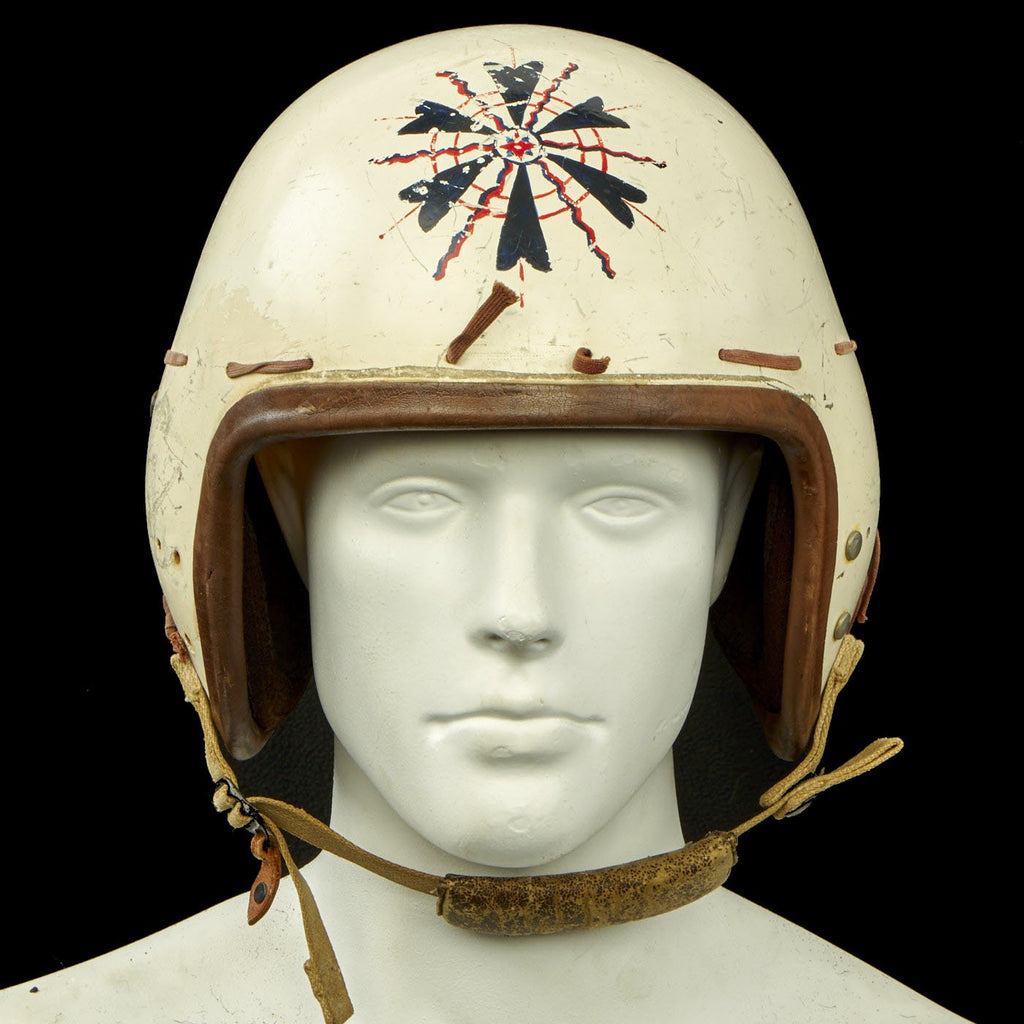 Original Cold War U.S. Air Force MB-4 Flight Helmet by Selby Shoe Company - dated 1957 Original Items