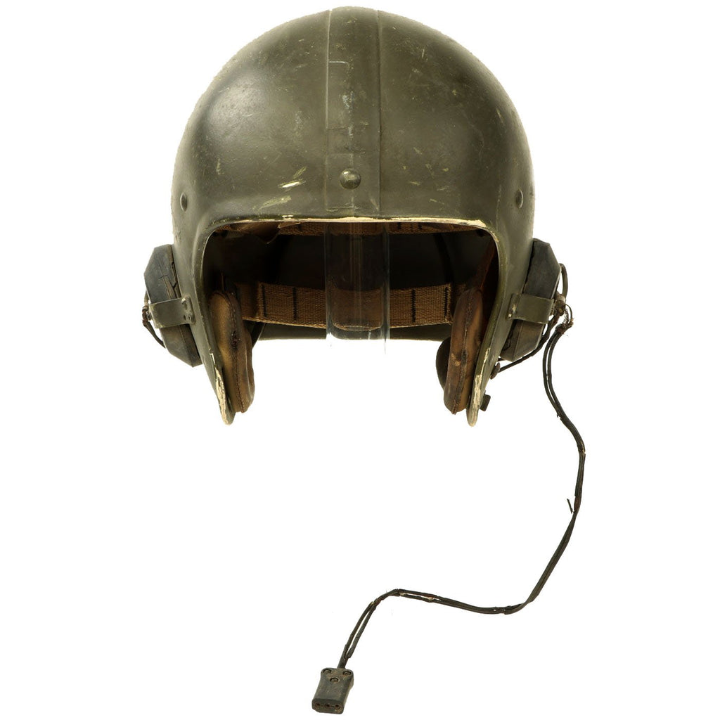 Original U.S. Korean War Armored Vehicle & Tanker Helmet with Headphones Original Items