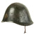 Original Danish WWI Model 1923 Steel Army Helmet with Helmet Badge Original Items