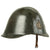 Original Danish WWI Model 1923 Steel Army Helmet with Helmet Badge Original Items