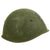 Original WWII Italian M33 Helmet marked with Eagle & Crossed Flags Stencil - stamped P81 Original Items