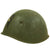 Original WWII Italian M33 Helmet marked with Eagle & Crossed Flags Stencil - stamped P81 Original Items