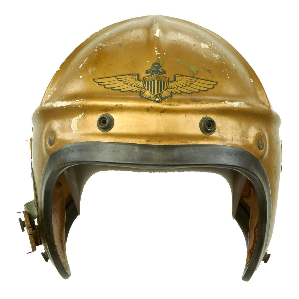 Original U.S. Navy 1950s Gentex H-4 USN Flight Helmet with Original Labels Original Items