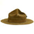 Original U.S. WWII Marine Corps OD Green Pressed Felt Campaign Hat with EGA - "Drill Instructor Hat" Original Items