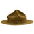 Original U.S. WWII Marine Corps OD Green Pressed Felt Campaign Hat with EGA - "Drill Instructor Hat" Original Items