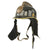 Original 20th Century German Brass Mounted Fiber Shell Feuerwehr Fire Brigade Helmet by Römer Original Items