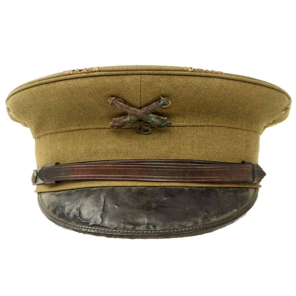 Original U.S. WWI Era Officer Visor Cap with 78th Artillery Badge by Eagleson & Co. Original Items