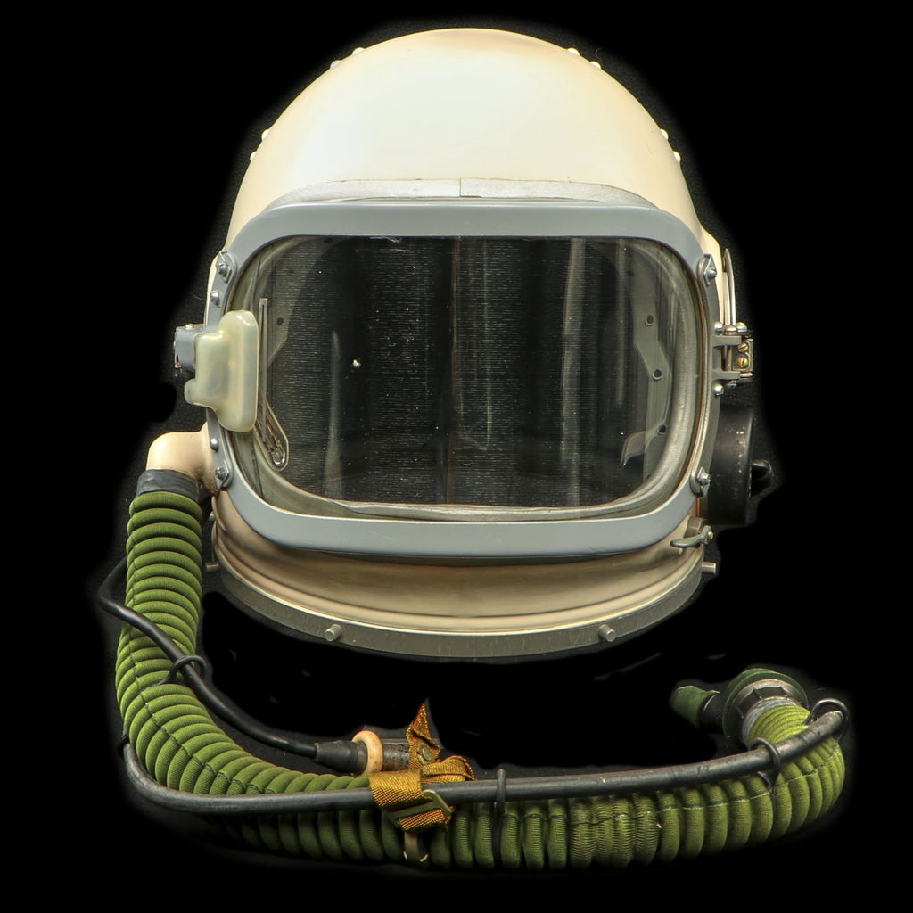 Original Cold War Soviet MIG Jet Fighter GSH-6 High Altitude Flying Helmet with Transit Casem - Excellent Condition Original Items