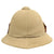 Original British WWII 1942 Dated Wolseley Pattern Pith Sun Helmet with Suffolk Regiment Minden Flash by Moores of London Original Items