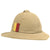 Original British WWII 1942 Dated Wolseley Pattern Pith Sun Helmet with Suffolk Regiment Minden Flash by Moores of London Original Items