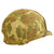 Original U.S. WWII 1945 USMC M1 McCord Rear Seam Helmet with HBT Camo Cover and Westinghouse Liner Original Items