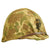 Original U.S. WWII 1945 USMC M1 McCord Rear Seam Helmet with HBT Camo Cover and Westinghouse Liner Original Items