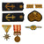 Original Japan WWII Imperial Japanese Navy Medal and Insignia Grouping - 8 Items Original Items