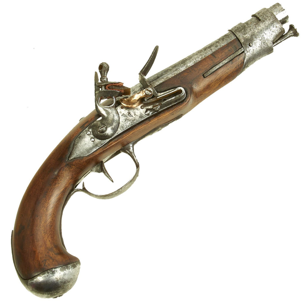 Original French Revolution Era Iron Mounted Gendarme Flintlock Pistol circa 1790 Original Items