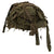 Original WWII Italian Service Worn M33 Helmet marked with Camouflage Helmet Net - stamped T114 Original Items