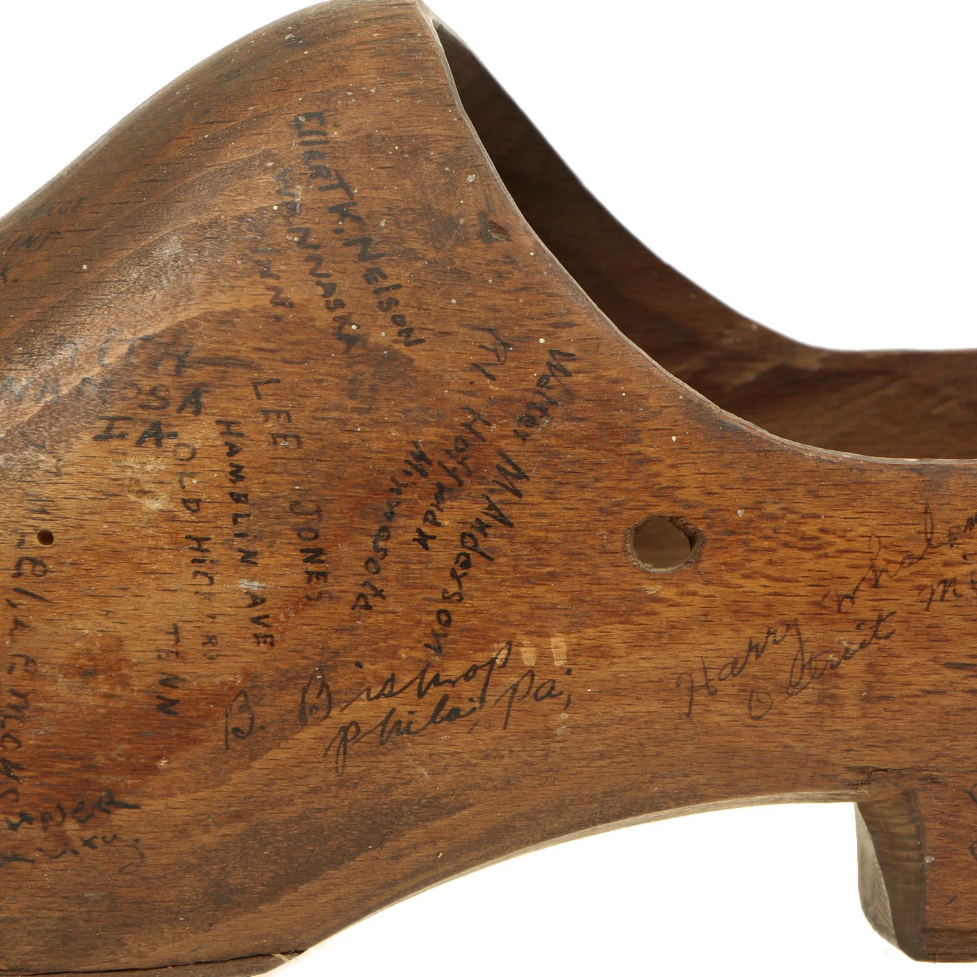 Original U.S. WWII American Soldier Signed Dutch Wood Clogs - USGI Bri ...
