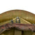 Original U.S. WWII Vietnam Reissue M1 McCord Front Seam Swivel Bale Helmet with USMC Camouflage Cover Original Items