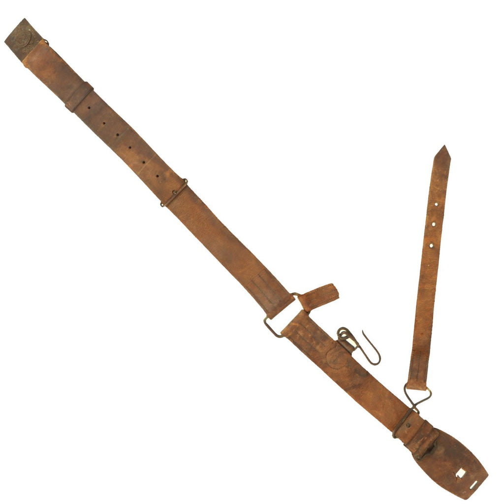 Original British Victorian Boer War Era Royal Canadian Artillery Officers Leather Belt Original Items
