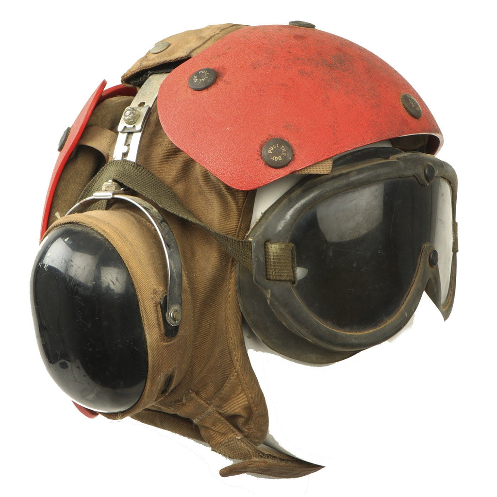 Original Navy Aircraft Carrier Flight Deck Crew HGU-25/P Helmet Named to Koehler