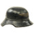 Original German WWII Battle Damaged M38 Luftschutz Beaded Gladiator Air Defense Helmet - dated 1939 Original Items