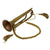 Original U.S. WWI Regulation Model 1892 Field Trumpet in G/F by Harry Coleman with Cord - M1892 Bugle Original Items