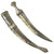 Original 19th Century Arabian Silver Clad & Encrusted Jambiya Dagger with Scabbard c.1850 Original Items